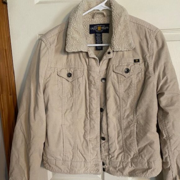 Lucky Brand Corduroy Jean Jacket Women's Size M - Picture 1 of 4